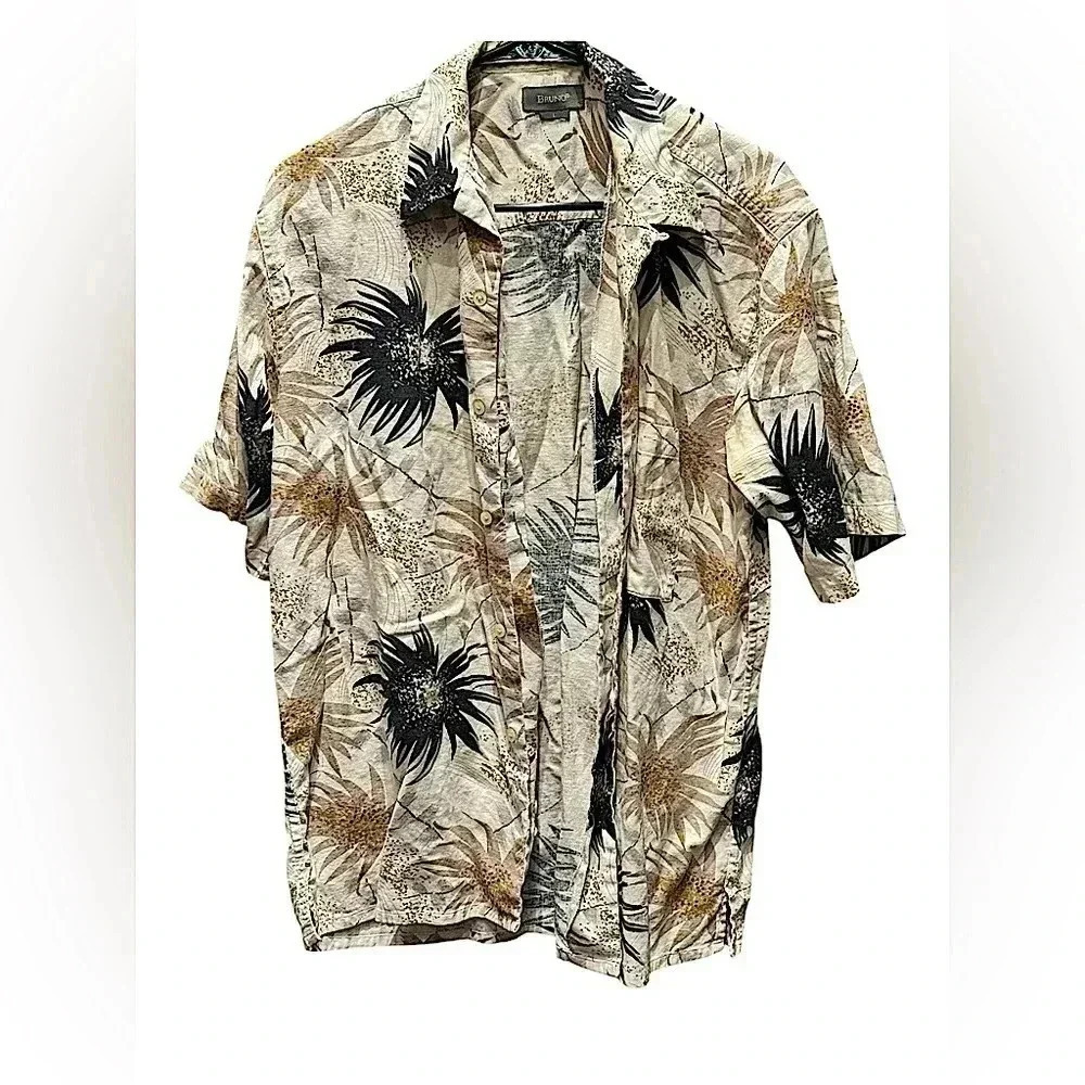 Bruno mens button down floral large